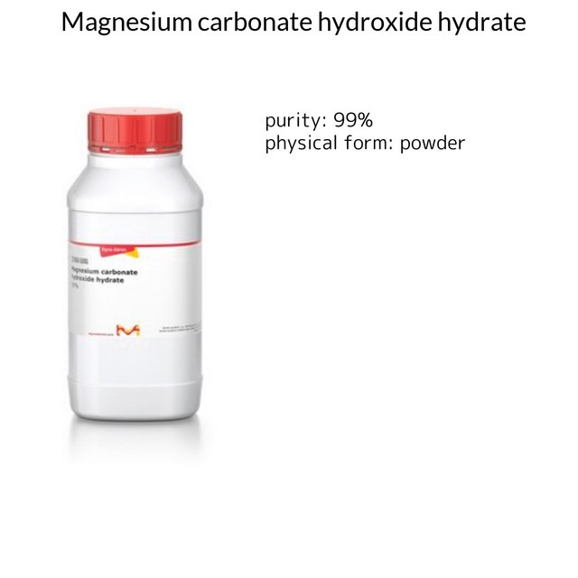 MAGNESIUM CARBONATE HYDROXIDE HYDRATE, &