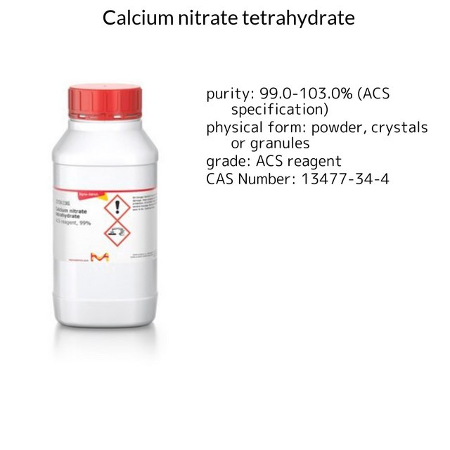 CALCIUM NITRATE TETRAHYDRATE, 99%, A.C.&