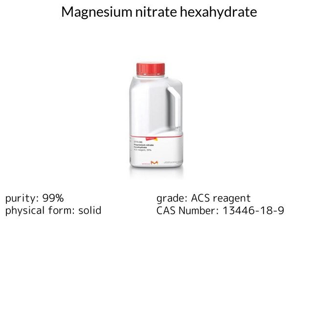 MAGNESIUM NITRATE HEXAHYDRATE, 99%, A.C&