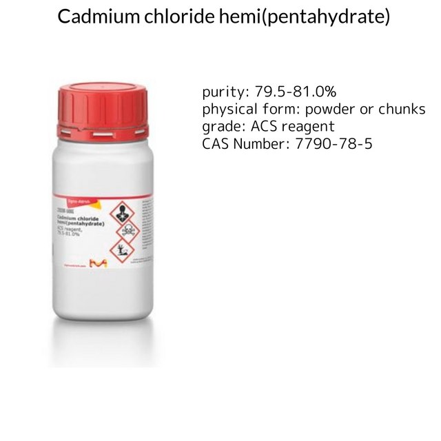 CADMIUM CHLORIDE HEMIPENTAHYDRATE, A.C.&