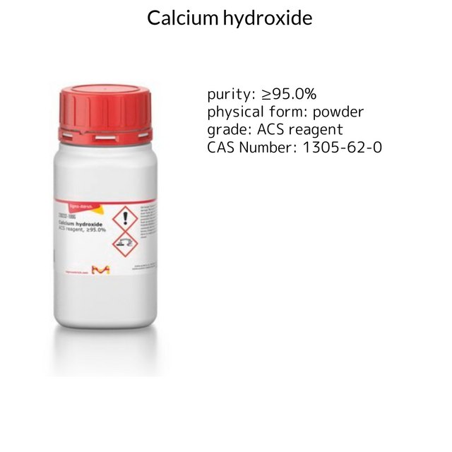 CALCIUM HYDROXIDE, 95+%, A.C.S. REAGENT