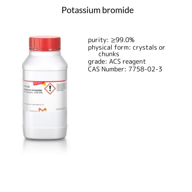 POTASSIUM BROMIDE, 99+%, A.C.S. REAGENT