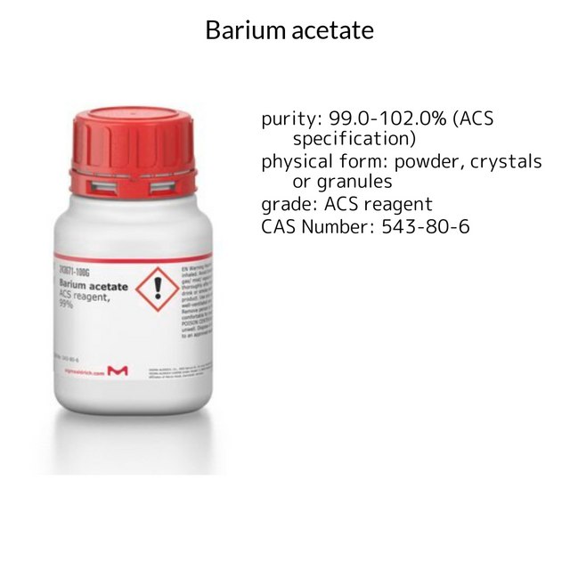 BARIUM ACETATE, 99%, A.C.S. REAGENT