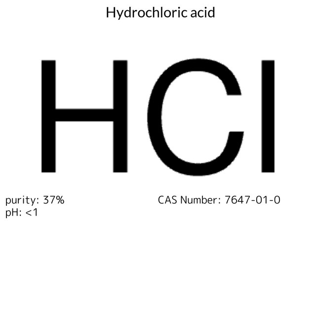 HYDROCHLORIC ACID, 37%, A.C.S. REAGENT