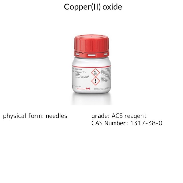 COPPER(II) OXIDE, NEEDLES, MIXTURE OF