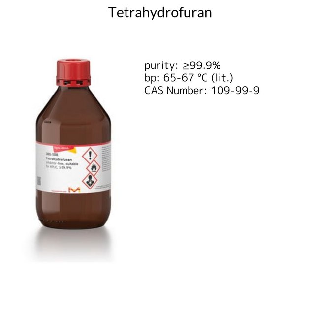 TETRAHYDROFURAN, INHIBITOR-FREE, FOR HP&