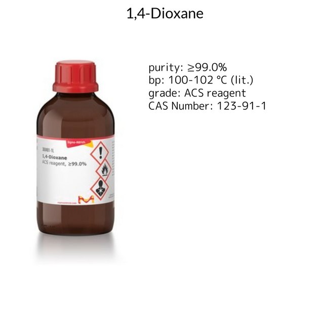 1,4-Dioxane, ACS reagent, #99.0%, conta&