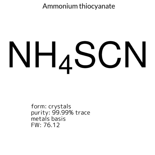AMMONIUM THIOCYANATE, 99.99% METALS BAS&
