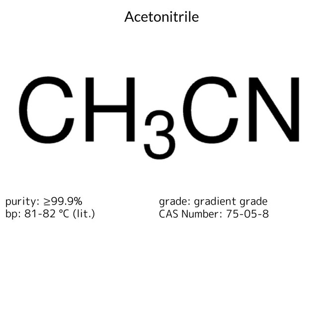 ACETONITRILE, FOR HPLC, GRADIENT GRADE