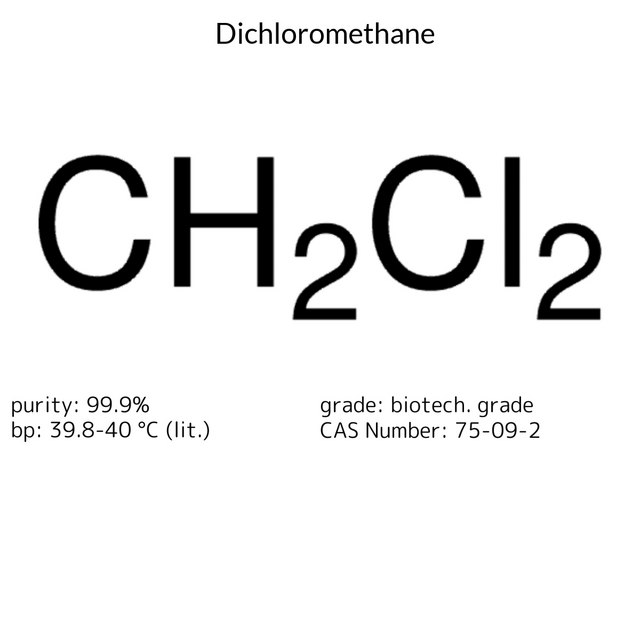 DICHLOROMETHANE, BIOTECH. GRADE, 99.9%,