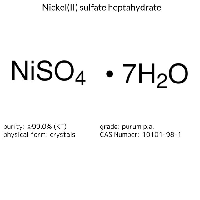NICKEL(II) SULFATE HEPTAHYDRATE, CRYST.