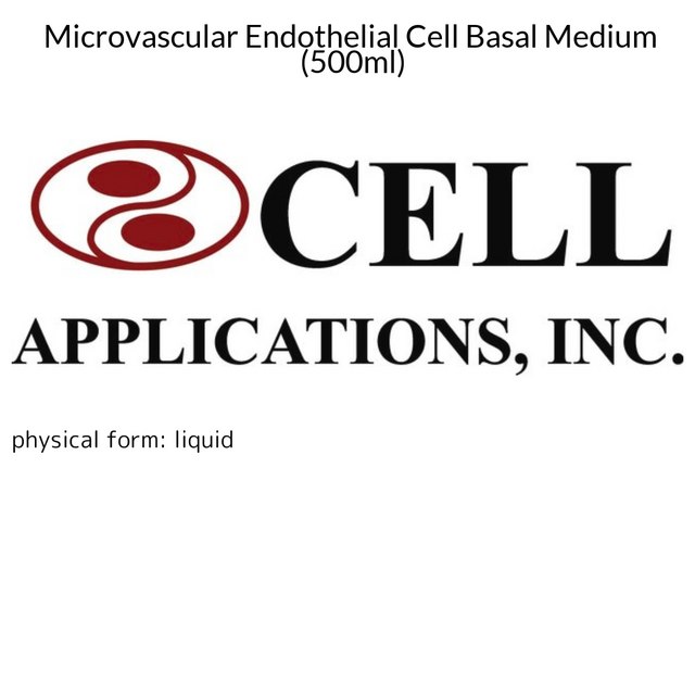 Microvascular Endothelial Cell Basal Medium