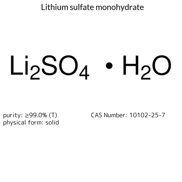 Lithium sulfate monohydrate