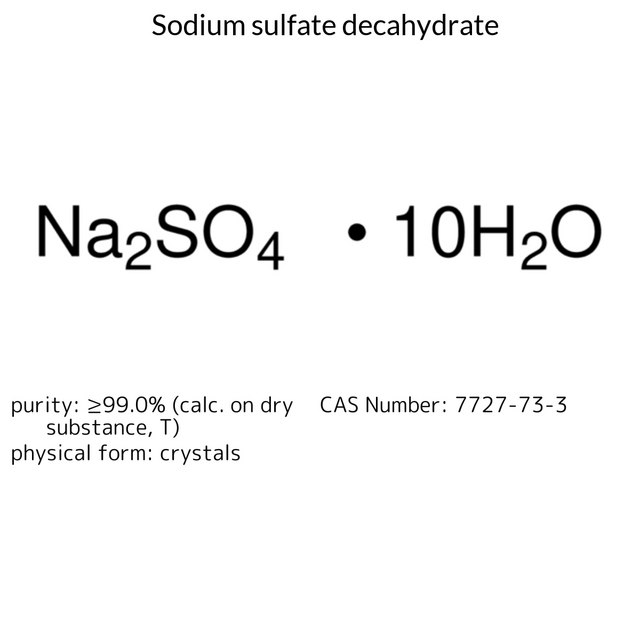 Sodium sulfate decahydrate