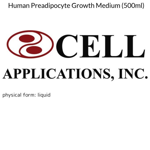 Human Preadipocyte Growth Medium (500ml)