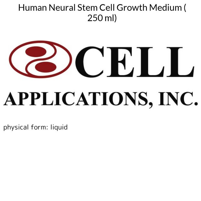 Human Neural Stem Cell Growth
