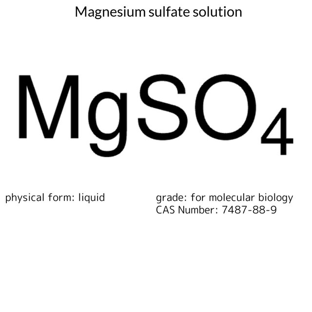 Magnesium sulfate solution