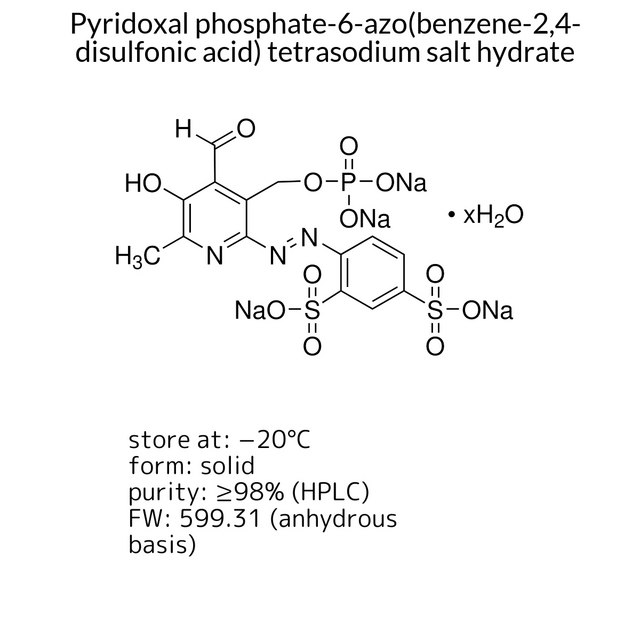 Pyridoxal phosphate-6-azo(benzene-2,4-disulfonic acid) tetrasodium salt
